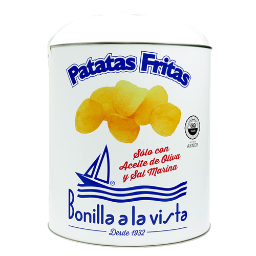 Patatas fritas Bonilla A La Vista lata 275 gr.<br />
